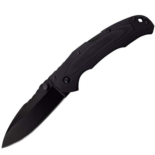Swift II, Black G10 Handle, Black Plain w-Clip