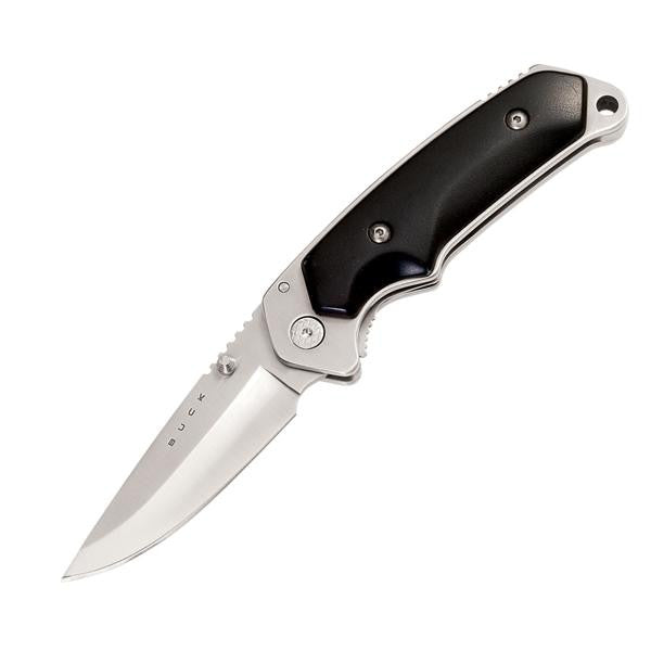 Folding Alpha Hunter, Rubber Handle, Plain, Nylon Sheath