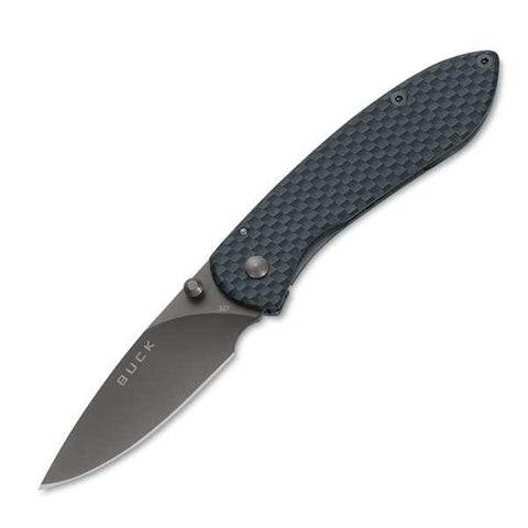 Nobleman, Carbon Fiber Handle, Black Blade, Plain