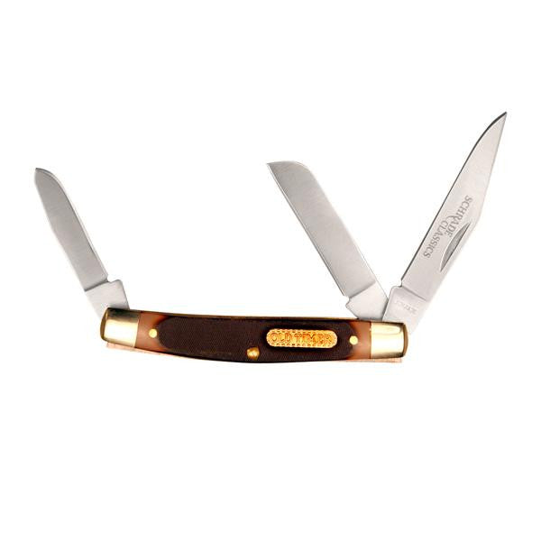 Old Timer Middleman, Sawcut Handle, Plain, 3 Blades