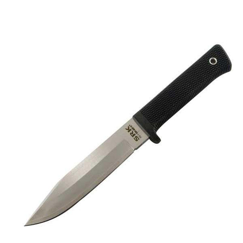 SRK, Black Kraton Handle, Plain w-Secure-Ex Sheath