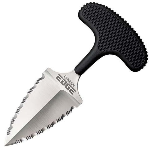Urban Edge, Black Kray-Ex Handle, Serrated w-Neck Sheath