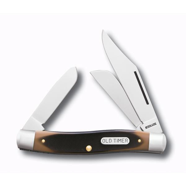 Old Timer Senior, Sawcut Handle, Plain, 3 Blades