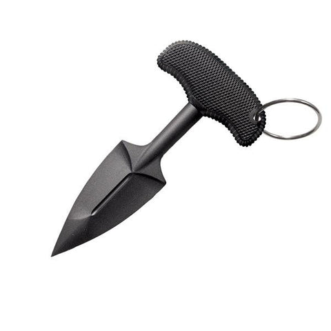 FGX Push Blade II, Black Kraton Handle, Black Plain