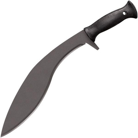 Kukri Plus Machete, Black Handle & Blade w-Sheath, 13 inch