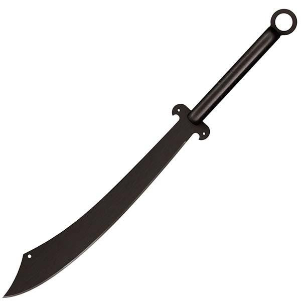 Chinese War Sword Machete, All Black w-Sheath, 24 inch