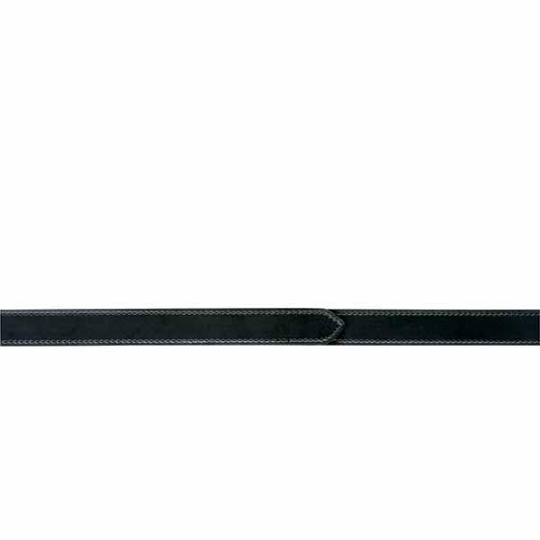 99 Buckleless Reversible Duty Belt,Black Leather Plain,Small