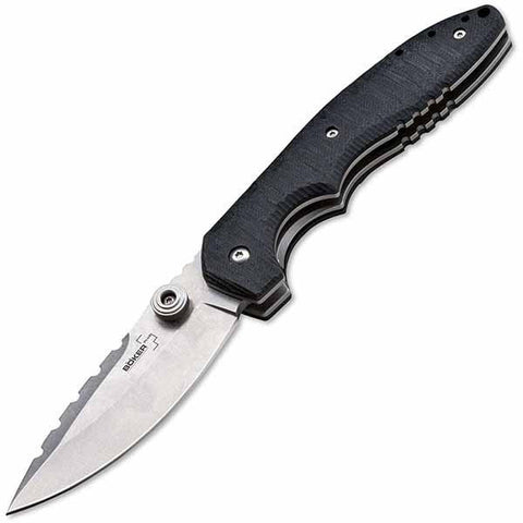 Sulaco, Black G10 Handle, Bellied Plain w-Clip