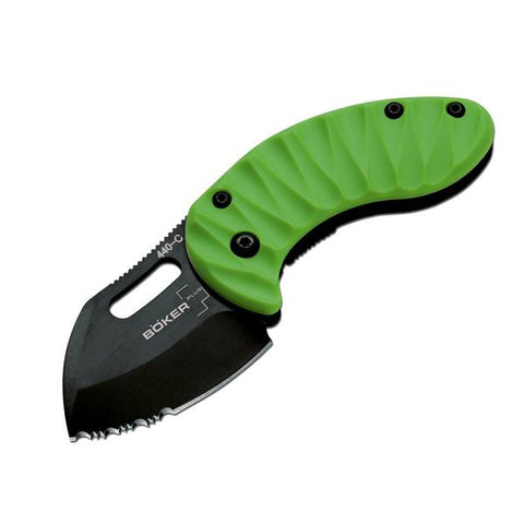Nano Z-Series, Toxic Green RFN Handle, Black ComboEdge