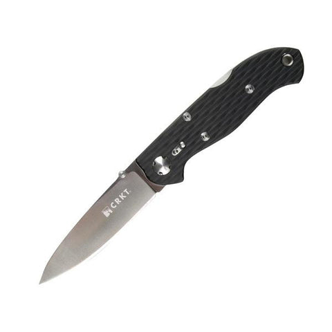 Lake 111Z, Black GFN Handle, Drop Point Plain, 3.125"