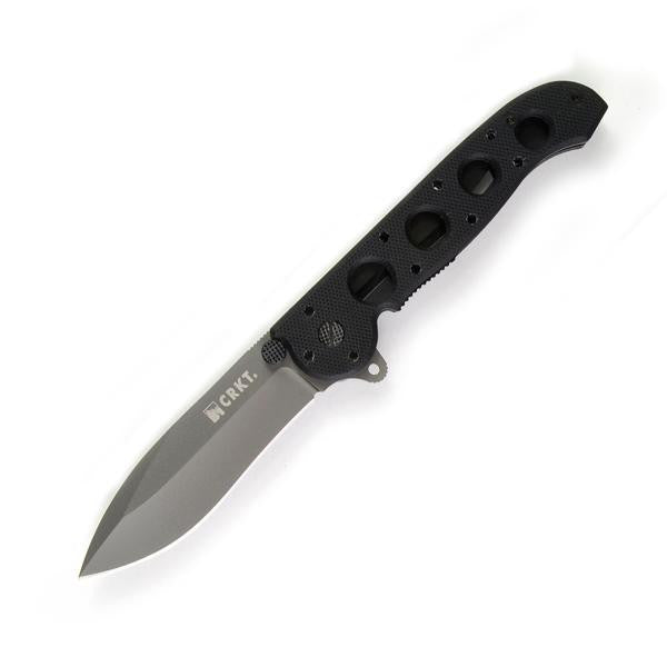 M21-02G, Aluminum Handle, Spear Point Plain w-Clip