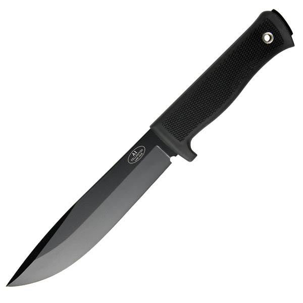 A1, Kraton Handle, Black Blade, Plain, Zytel Sheath