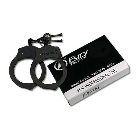 Professional DoubleLock Handcuff, Black Gun Metal Plated