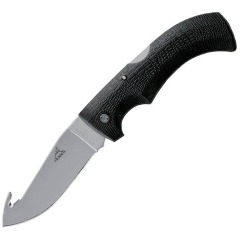 Gator Gut Hook, Black GFN Handle, Plain w-Sheath