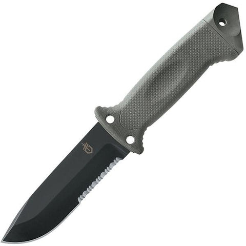 LMF II, Infantry Green GFN Handle, Black ComboEdge w-Sheath