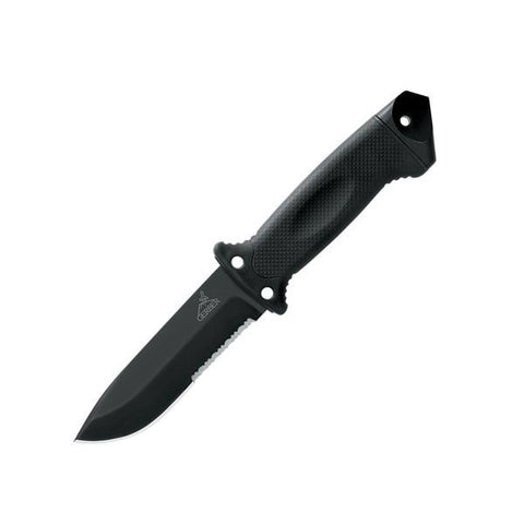 LMF II Infantry, Black GFN Handle, Black ComboEdge w-Sheath