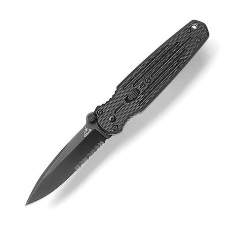 Mini Covert Fast Assisted, Black G10 Handle, Black ComboEdge