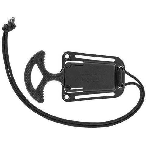 Ghoststrike Punch, Black Rubber Overmold Handle, Black Plain
