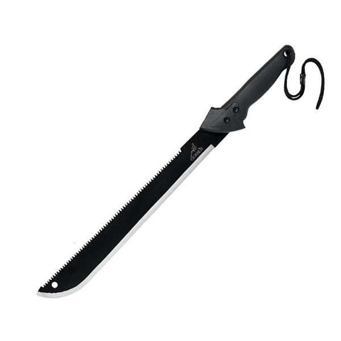 Gator Machete, Gator Grip Handle, Sawback Blade w-Sheath