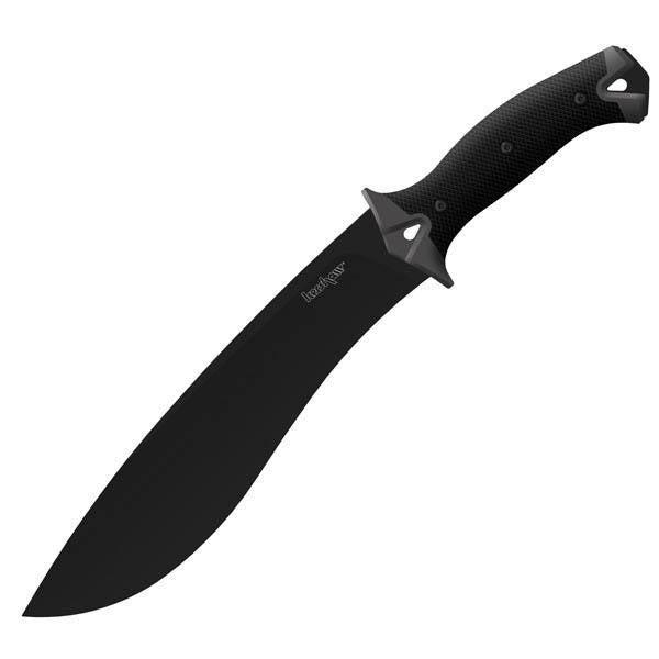 Camp Machete, Black GFN Handle, K-Texture w-Sheath, 10 inch
