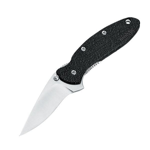 Scallion Assisted, Black GFN Handle, Bead Blast Plain