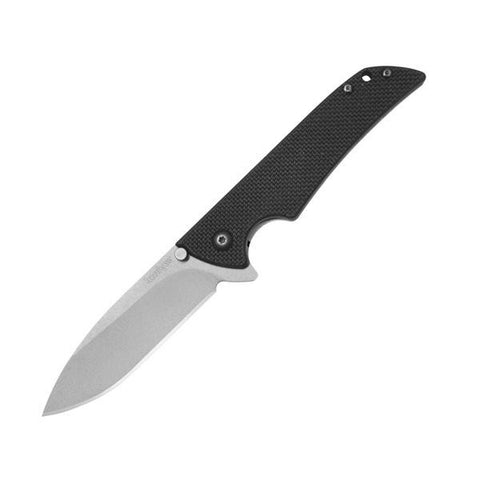 Skyline, Black G10 Handle, Bead Blast Plain w-Clip
