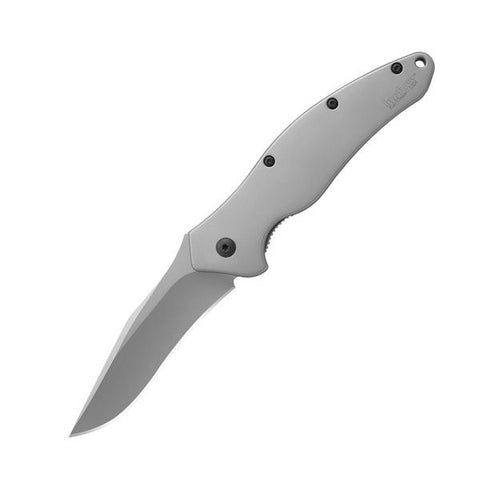 Shallot Assisted, Bead Blast Handle & Blade, Plain w-Clip