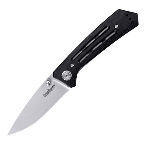 Injection 3.5, Black G10 Handle, Bead Blast Plain w-Clip