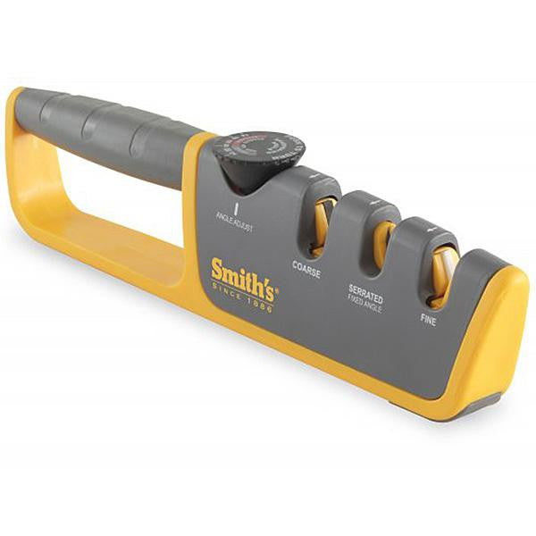 Adjustable Manual Knife Sharpener, Gray-Yellow