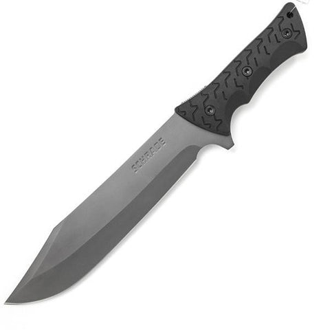 SCHF45 Big Bowie, TPE Handle, Plain w-Sheath
