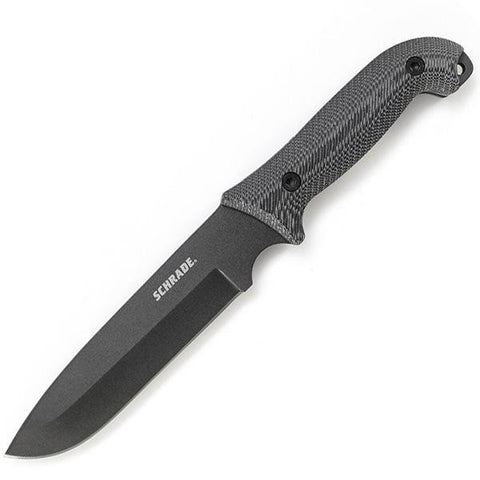 SCHF52M Frontier, Micarta Handle, Drop Point Plain w-Sheath