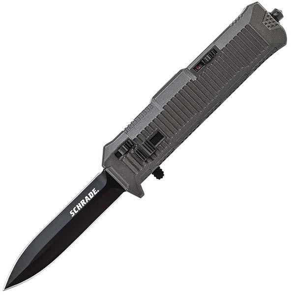 Viper OTF Assist, Gray Aluminum, Double Edge Black Plain