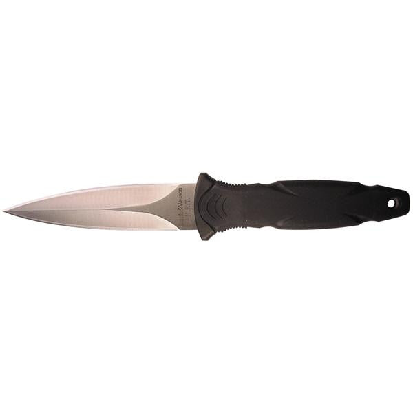 H.R.T. Military Boot Knife, Rubber Handle, Plain, BootSheath