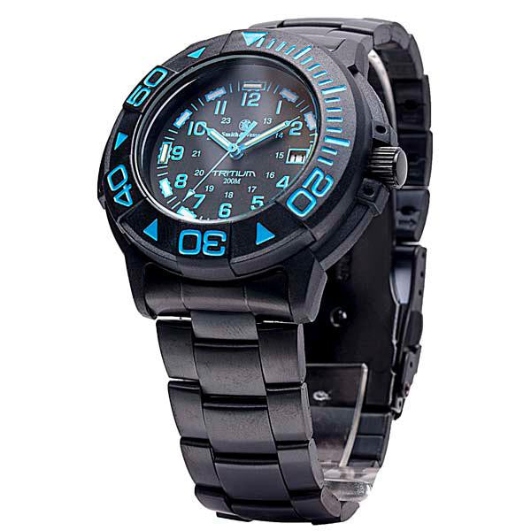 Diver Tritium, 40mm, Blue Face, Black Rubber Strap