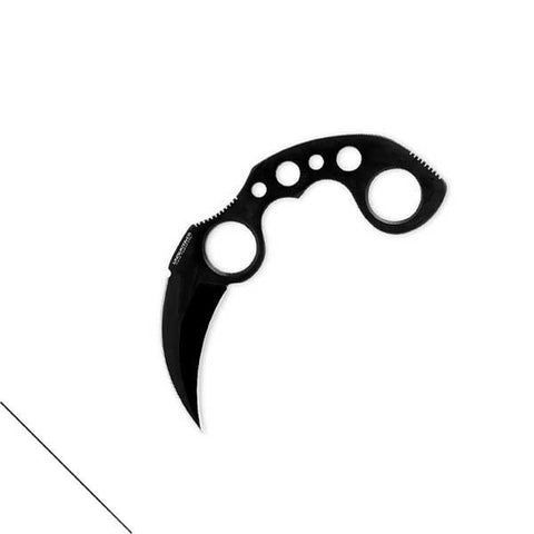 Undercover Karambit, Black Handle & Blade, w-Sheath