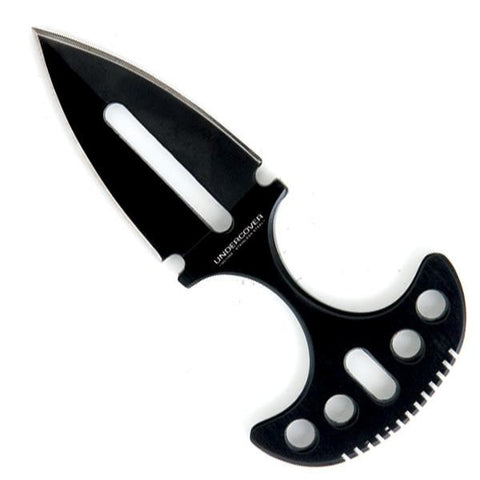 Undercover Push Dagger, Black Blade & Handle, Set of 2