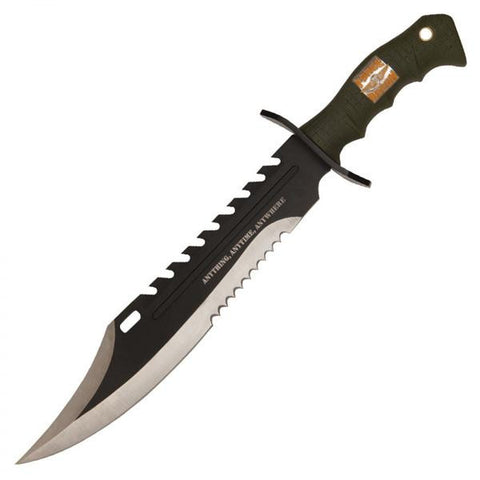Marine Force Recon Sawback Bowie, Black, Black ComboEdge